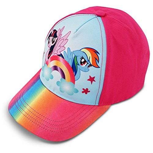 Hasbro Little Girls My Little Pony Character Cotton Baseball Cap, Rainbow Dash, Age