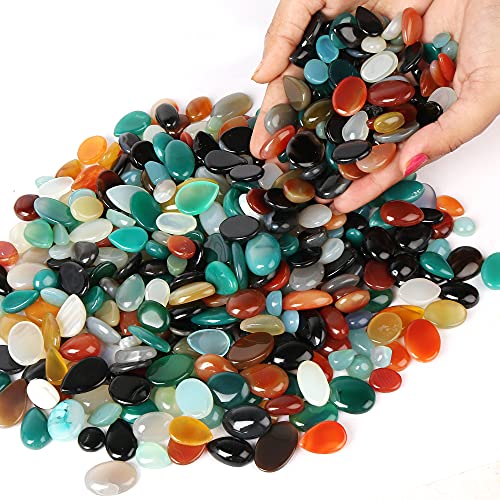 Gemhub Multi Onyx, Mix Shape Onyx Cabochon Loose Stones, Natural Multi Color Onyx Lot Glossy & Decorative Stones Wholesale Prices Ew-807 #TOP1