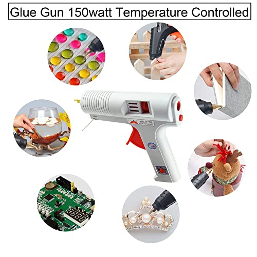 Image of 150W Glue Gun Variable Temperture Regulator, Hot Melt Dispensing Glue Gun With Free 5 Glue Sticks