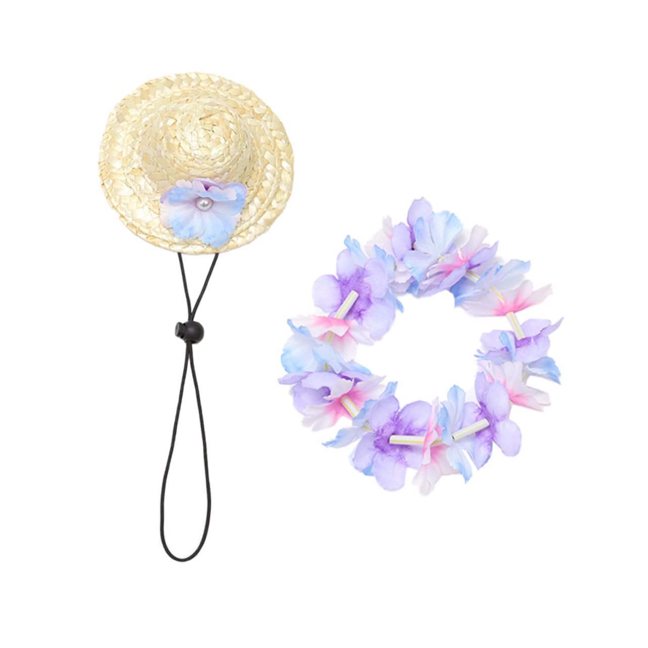 Chapeau pour chien protection solaire et guirlande pour la plage