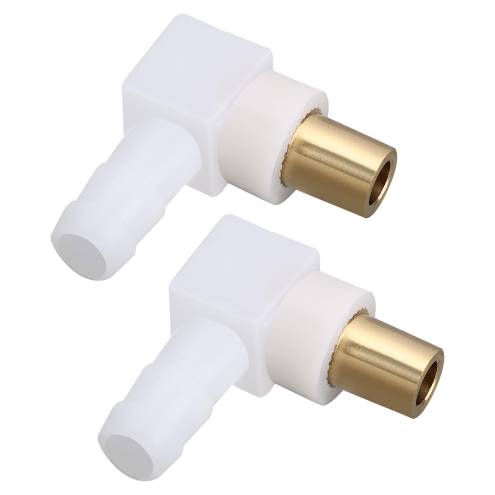 YINETTECH 2pcs Carburetor Fuel Fitting Carb Hose Connector Replacement Part 692317 493496 494451 Compatible with Briggs & Stratton Snowblower Lawn Tractor