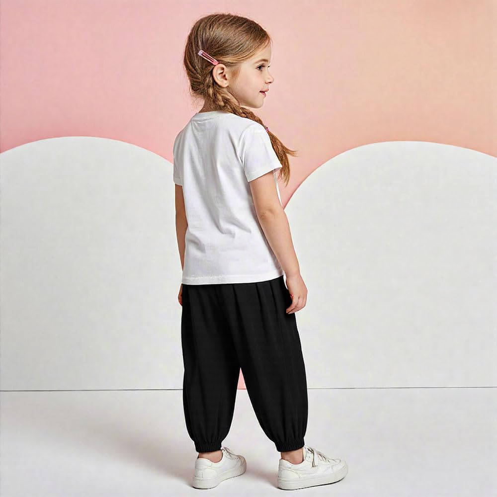 YUANQIAN Pantalones de seda de hielo transpirables de secado rápido para niños, repelentes de mosquitos, pantalones unisex de ajuste relajado, cintura elástica, puños ajustables