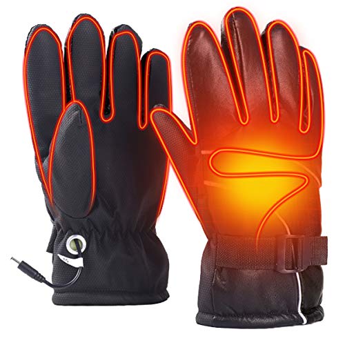 USB Heated Gloves Men’s Electric Heated Gloves Cold Weather Heating Gloves Winter H