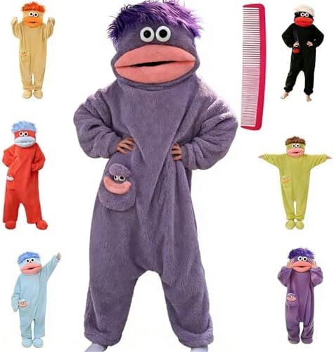 Big mouth monster onesie, monster onesie, warm home loungewear, plush pajamas, funny pajamas