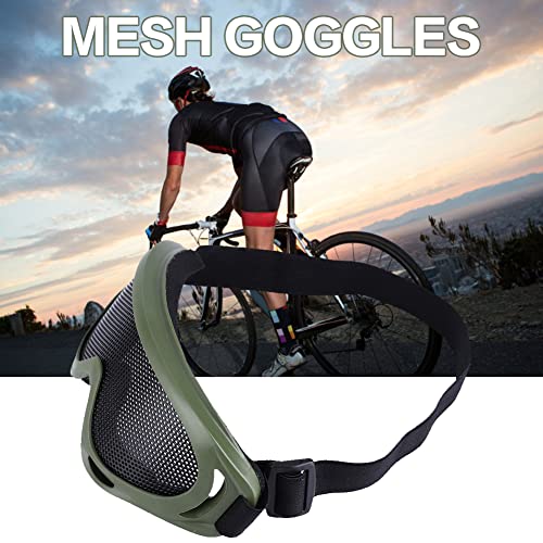 Tactical Airsoft Goggles Glasses,Mesh Airsoft Goggles Outdoor Mesh Cycling Goggles Shock Resistance Steel Lenses Sunglass Paintball Eyewear Eye Protection for Men Women Cycling Hiking Activities - Image 4