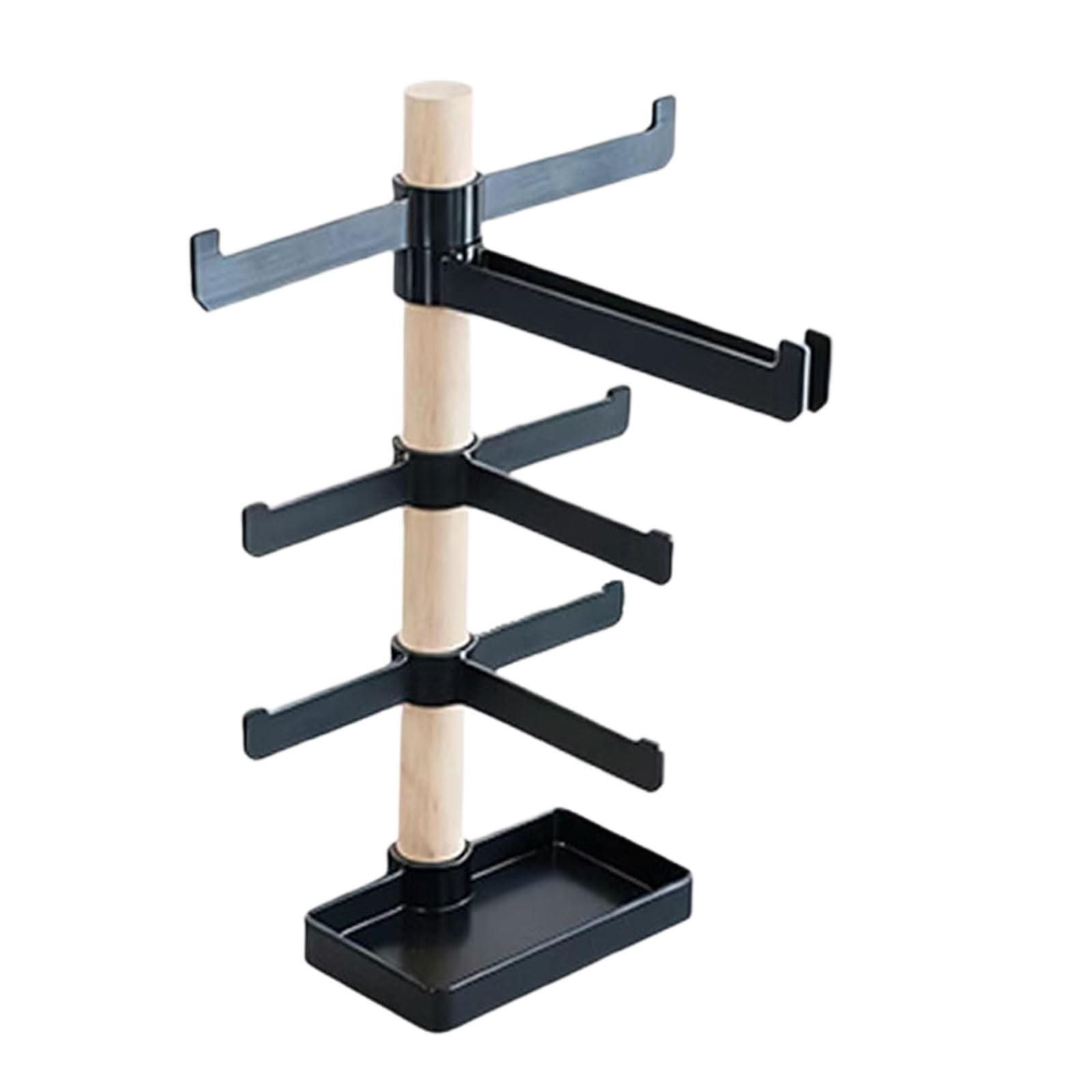 Xinsheinelry Wood Cycling Gear Holder for Organizing Helmets Glasses and Small Items Bike Accessory Display Stand