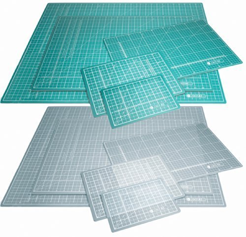 Jakar Green Self Healing Cutting Mat A5 Double Sided cm mm inch Imperial Metric Squared Quality Proffesional