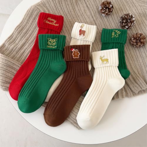 Calcetines de algodón para mujer GFZMF para regalar en Navidad y Reyes 2
