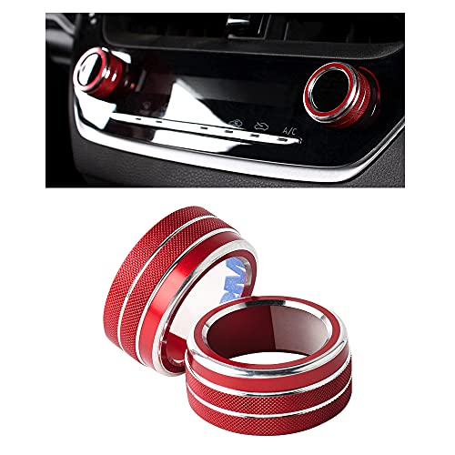 CARFIB Car Interior Accessories for Toyota Corolla 2021 2020 AC Knobs Air Conditioning Control Dial Temperature Decals Stickers Covers Cap Parts Decoration Trim Men Women Aluminum Alloy Red 2 Pack CARFIB Car Interior Accessories for Toyota Corolla 2021 2020 AC Knobs Air Conditioning Control Dial Temperature Decals Stickers Covers Cap Parts Decoration Trim Men Women Aluminum Alloy Red 2 Pack