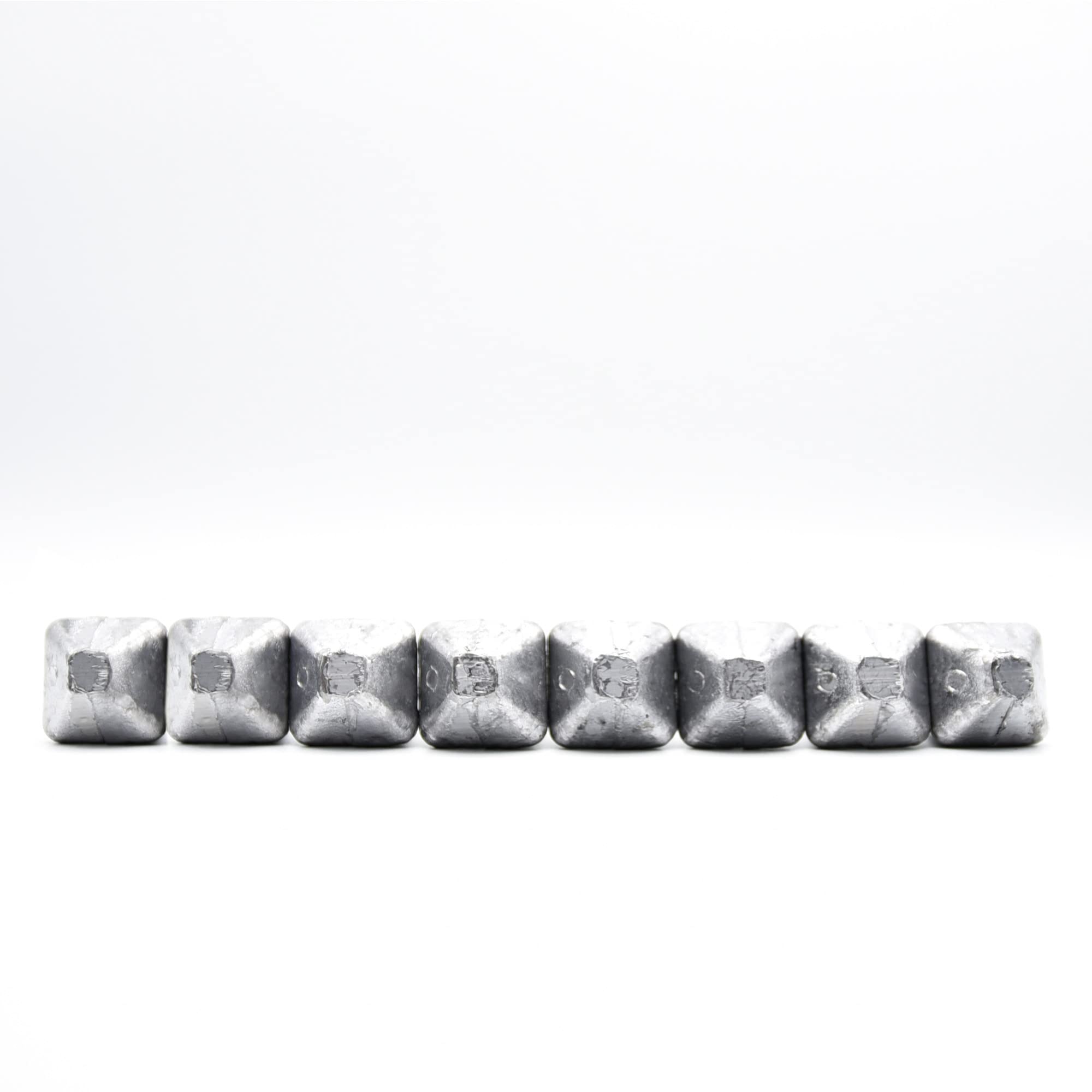 Sbirulino® Lot de 8 Plomb quadrifacettes, bolentino, bateau