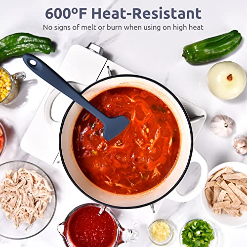Image of U-Taste Silicone Large Spatula, 600ºF High Temp, 11.38in, Midnight Blue