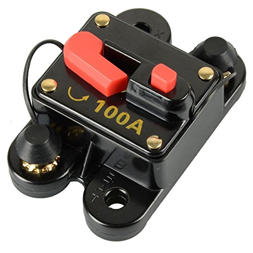 Image of Circuit Breaker 100A Car Audio Fuse Holder 100 Amp for Trolling Motor Auto Marine Boat ATV RV Stereo Audio Inverter System Protection