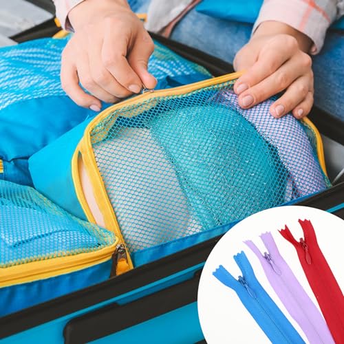 Teaaha 24PCS Zips for Sewing 12 Inches Nylon Replacement Zippers, Small Mixed Color Zippers for Bags Garments - Image 4