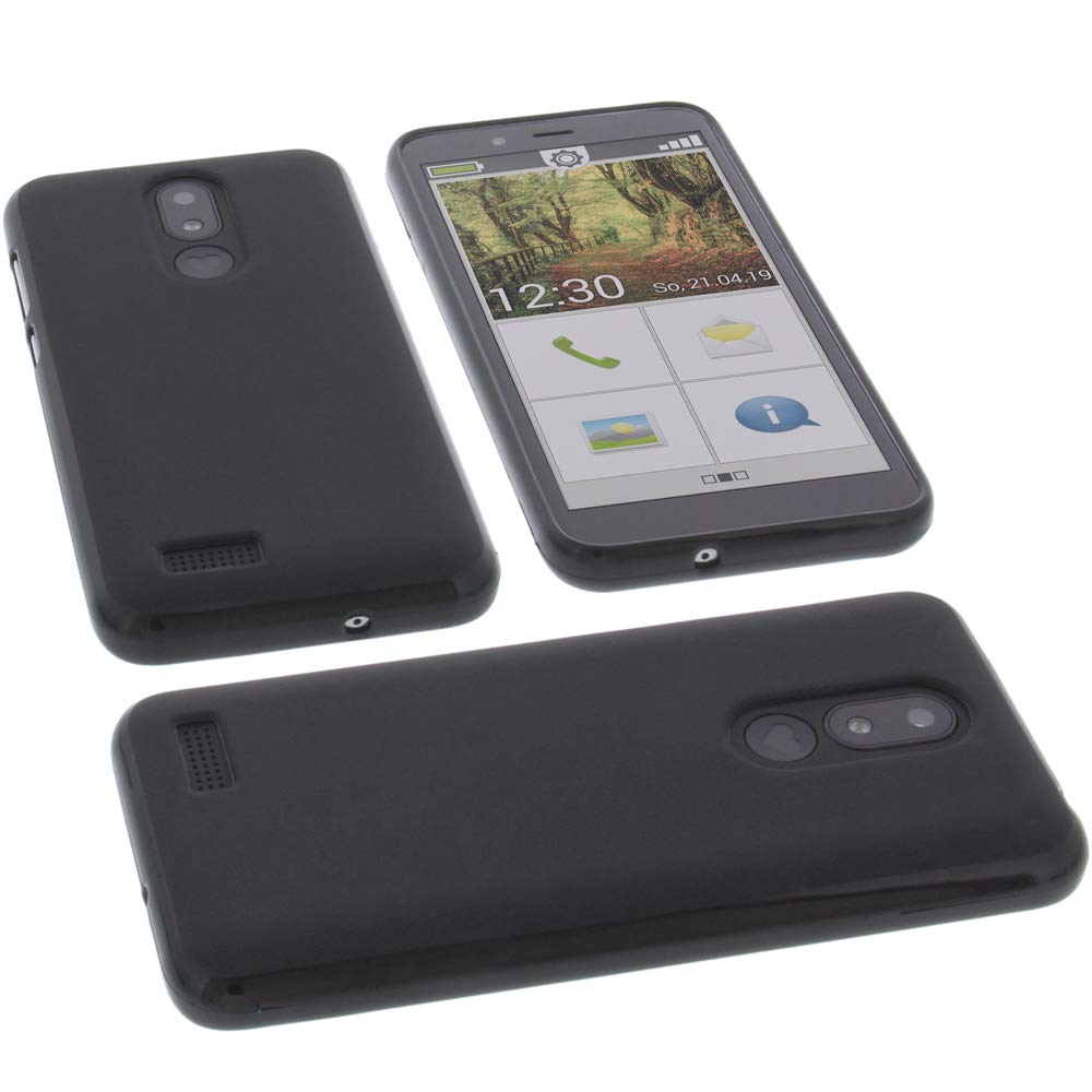 TPU Schutzhülle Für Emporia Smart 3 Mini – Schwarz, Passgenau, Mit Aussparungen Für Kamera & Anschlüsse