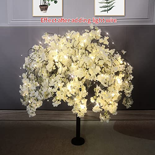 Zmhlhyjy Artificial Cherry Tree Weeping Cherry Tree White Cherry Tree For Indoor Outdoor Home Office Party Table Center Wedding #TOP3