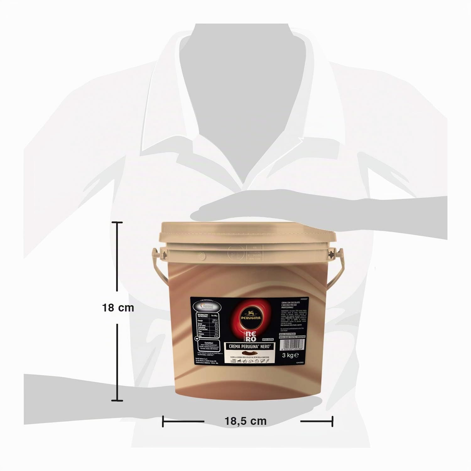 Perugina Nero Professionale Crema al Cioccolato Fondente - 3 kg