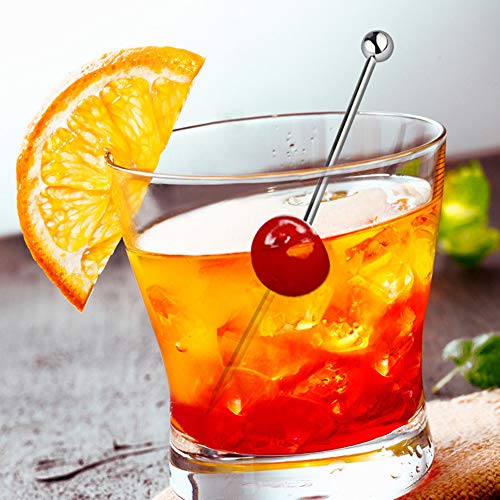 16 Pack Cocktail Picks, YuCool RVS Cocktail Picks voor Olijven, Kersen, Citrus of Fruit garnituren - 12Silver en 4Gold - Image 8
