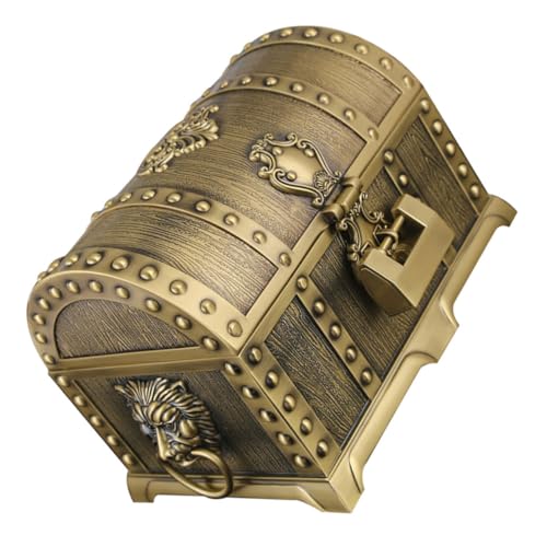 EPIGEIST Cofre Joyero Retro de Aleación con Cerradura Caja Vintage para Almacenamiento de Pulseras Anillos y Pendientes Diseño Europeo Clásico para Mujer Organizador Elegante y Espacioso