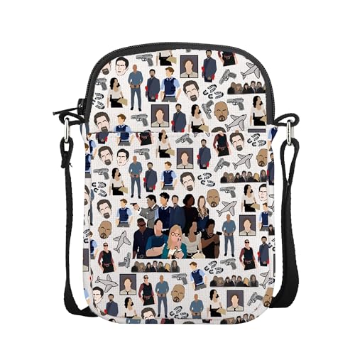 CMNIM Crime TV Show Gifts Talk To Me Baby Girl Crossbody Bag Spencer Reid Merch for Crime Fans Shoulder Purse