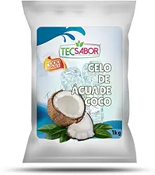 Gelo de Sabor Água de Coco 1 kg, Pó para Preparo de Gelo Saborizado