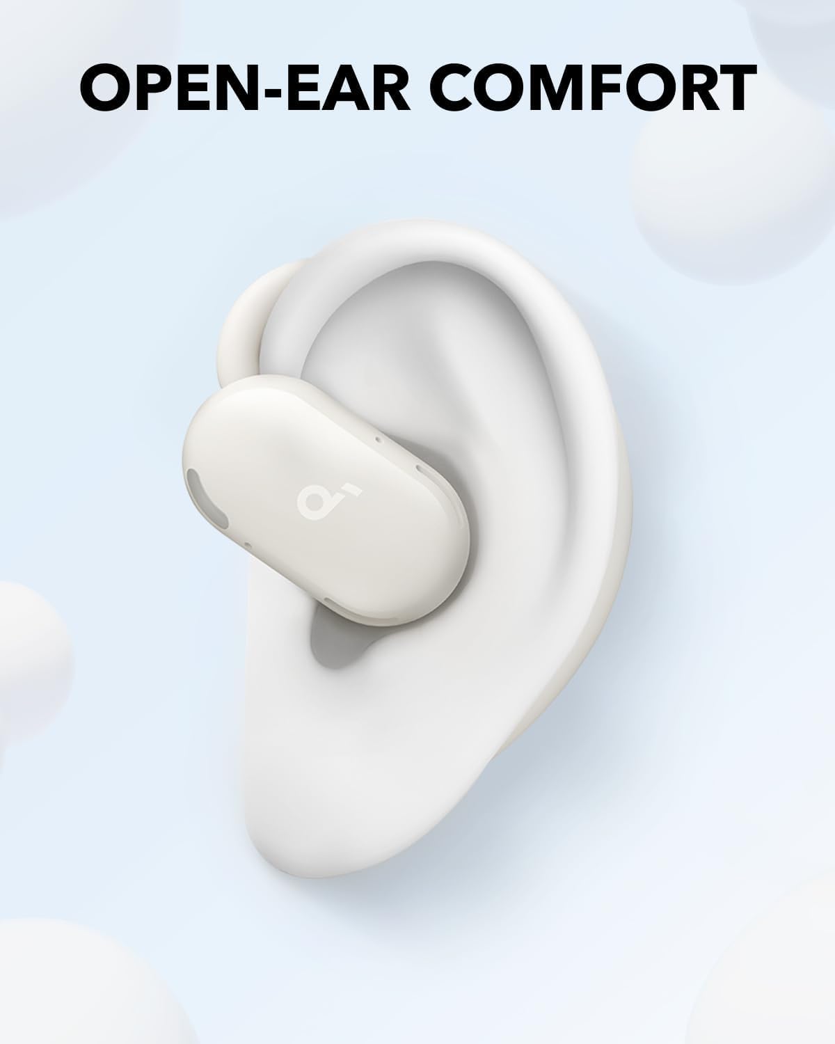 Słuchawki douszne Soundcore V20i by Anker(odnowiony), regulowane zaczepy na uszy, bardzo wygodne dopasowanie, głębokie basy, wyraźne rozmowy, IP55, LED, 36 godzin odtwarzania, Bluetooth