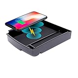 QXZcar for 2016-2021 Tesla Model S/Model X Wireless Charger, Center Console Qi Charging Station Storage Box Organizer Tray fits Tesla S Accessoires