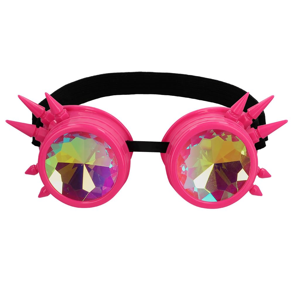 Boland Steampunk Holographic Glasses, Party, Kaleidoscope, Festival Fancy Dress Accessory, Carnival, Party, Novelty Glasses - Image 2