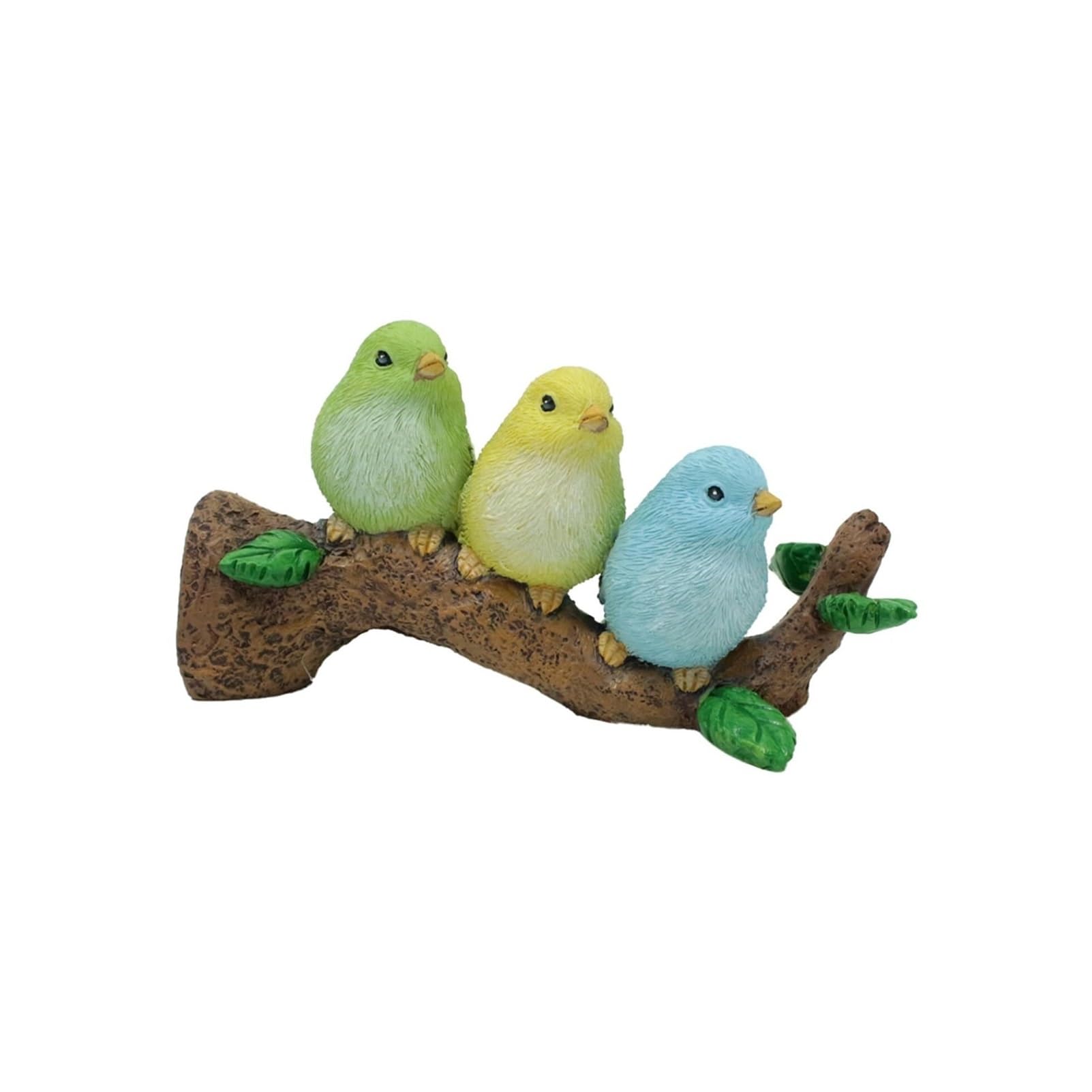 Figurines d'oiseaux en résine de jardin et ornement durable d'extérieur