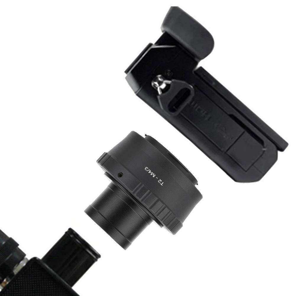T2-M4 / 3 Anello Adattatore per Telescopio, 1,25 Pollici Anello Adattatore per Telescopio in Metallo per Olympus M4 / 3 Fotocamera