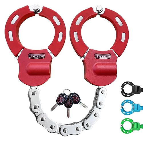 E Scooter & Bicycle High Security Heavy Duty Locks for E Scooter/Bicycle/E-Bike/Motorcycle, A-red