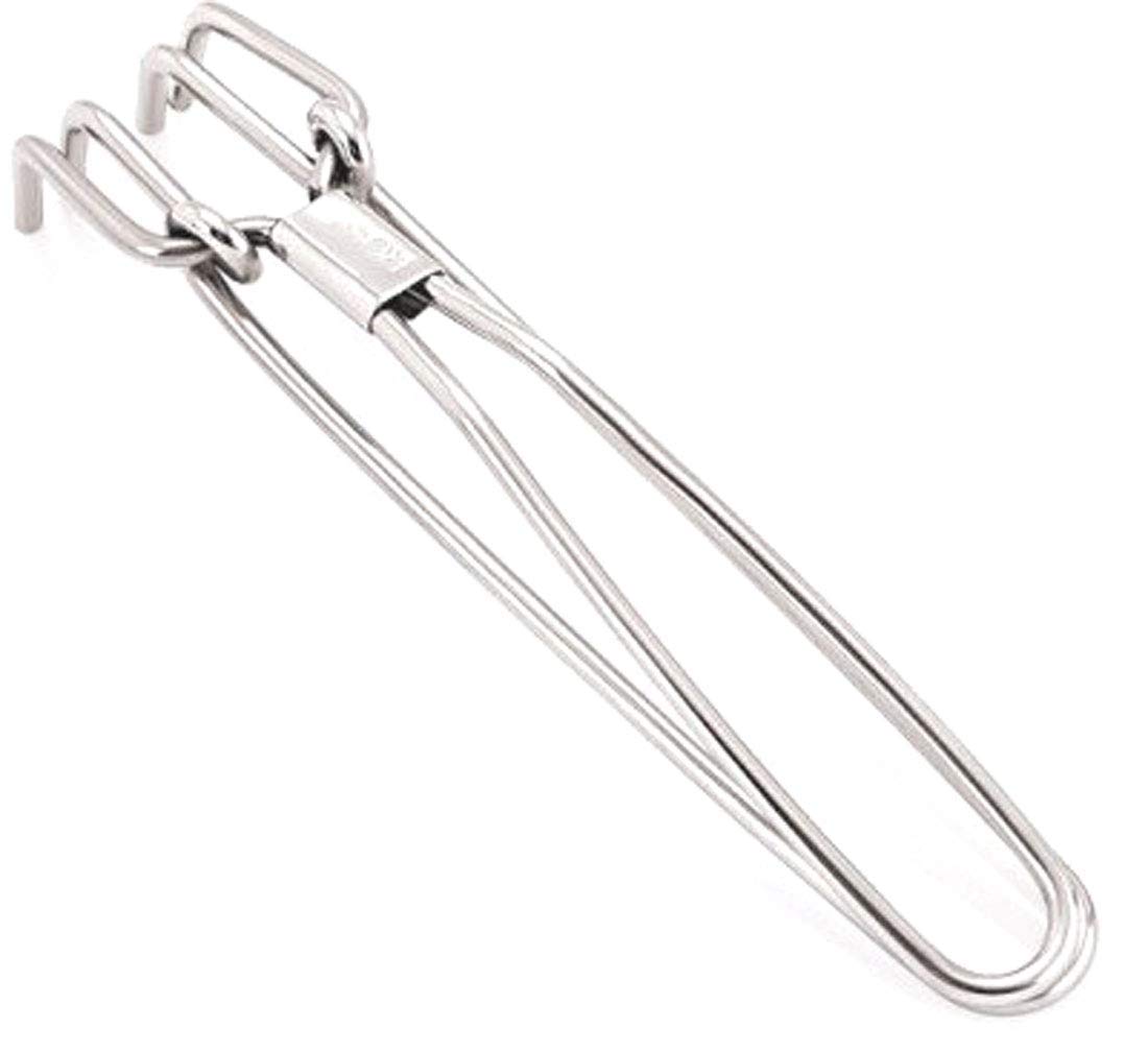 Stainless Steel Kitchen Pincers/Pakkad/Sandasi/Sansi/Utensils Holder (Chrome)