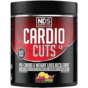 NDS-Nutrition-Cardio-Cuts-40-Pre-Workout-Supplement-Advanced-Weight-Loss-and-Pre-Cardio-Formula-with-L-Carnitine-CLA-MCTs-L-Glutamine-and-Safflower-Oil-Razz-Lemonade-40-Servings Cardio Cuts NDS Nutrition 4.0 Pre Workout Supplement - Advanced Weight Loss and Pre Cardio Formula with L-Carnitine, CLA, MCTs, L-Glutamine, and Safflower Oil - Razz Lemonade (40 Servings)