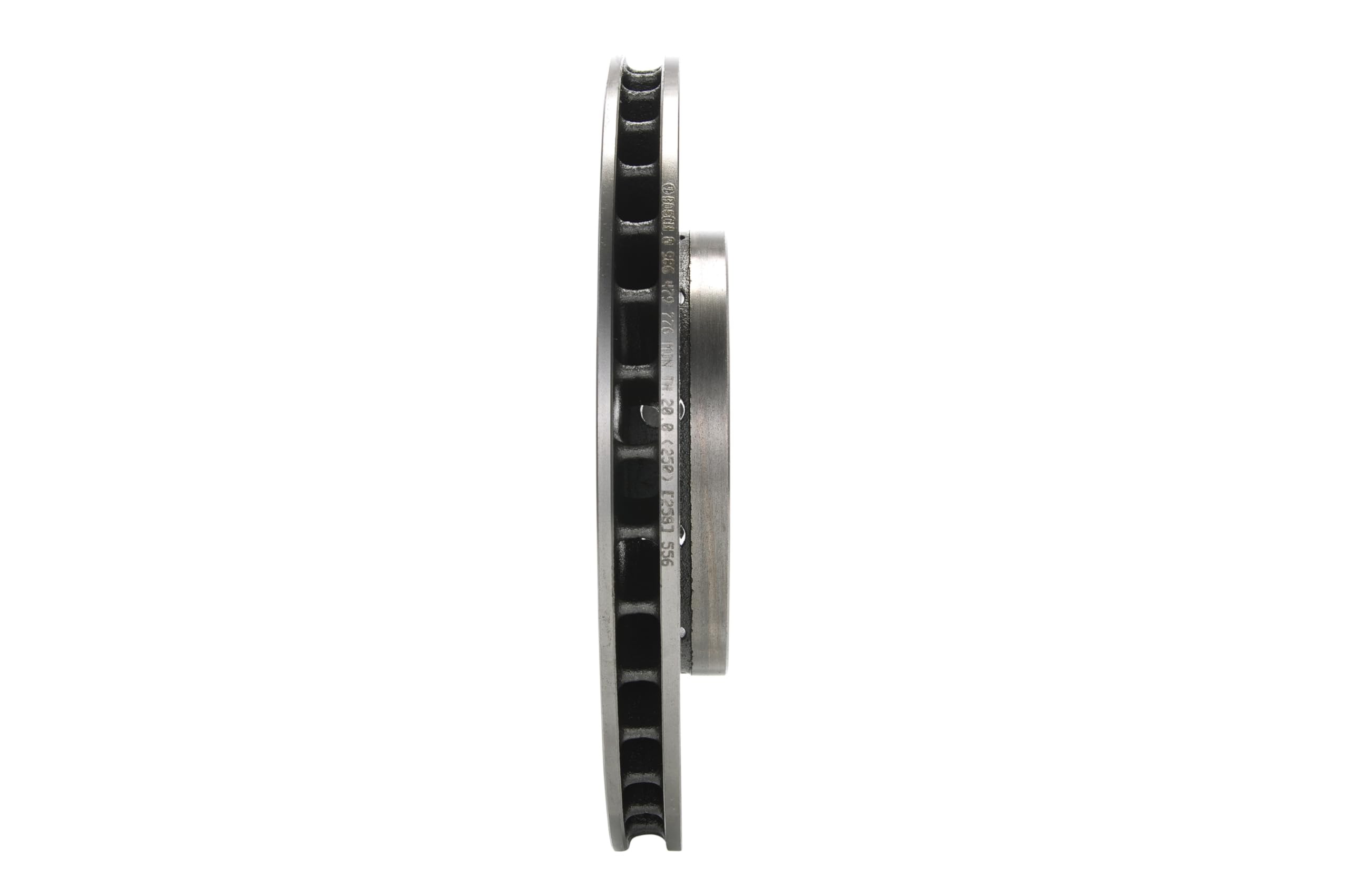 BOSCH Set Dischi Freno BD1606 - Dischi Freno Solidi di 256mm - Asse Anteriore - Conformi al regolamento ECE-R90 - Lunga Durata, Anticorrosione Avanzata - 2 Dischi