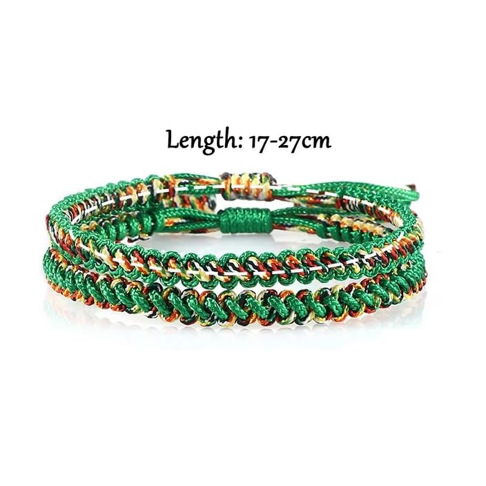 MOCHAMIK 2 unids/Set Cuerda Hilo Rojo Pulsera Tejida Hombres Mujeres Pulseras brazaletes Multicapa