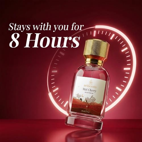 Image of Wet Cherry Perfume | Eau De Parfum (EDP) 50 ML | Luxury Unisex Perfume | Long Lasting Fragrance | Sweet Cherry, Sandalwood, Vanilla & Turkish Rose Notes | Crafted for Men & Women