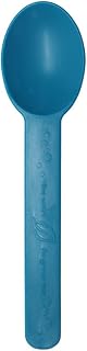 Karat Earth Heavy Weight Bio-Based Spoons - Teal Blue - 1,000 ct, KE-U2300 (Blue)