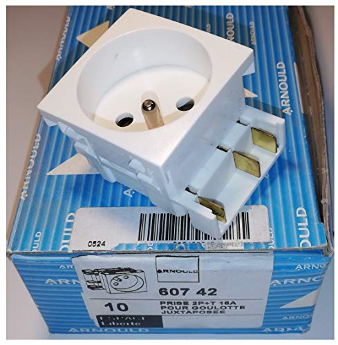 Arnould 60742 Prise 2P+T 16A pour goulotte juxtaposée - série Liberté