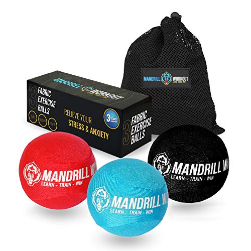 3PCS Hand Therapy Stress Balls, 3 Levels Stress Balls & Grip Strengthening, Therapeutic Hand Mobility & Restoration - Soft, Medium, Hard