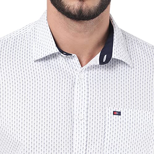 Image of Arvind AD Men White Slim Fit Shirt