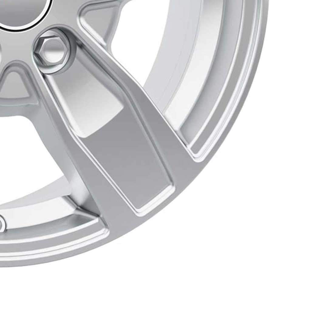 4x jantes en aluminium Autec QUANTRO 6.5x16 ET66 5x130 Brillantsilber