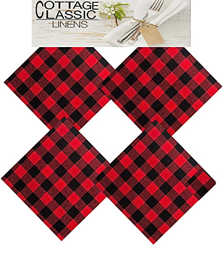 Servilletas de Tela Cuadradas Rojo Lintex Pack de 4 miniatura 3
