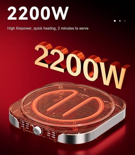 Crepera Eléctrica 40cm, Plancha Para Crepes Antiadherente 2200W | Temperatura ajustable 0-220 °C, soporte plegable, acero inoxidable, para Chapati Tortilla Pizza Home