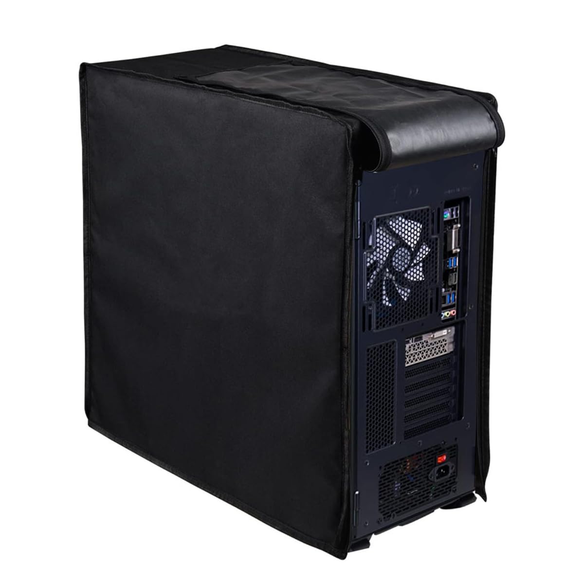 PC Computer CPU Dust Cover, wodoodporna obudowa ochronna Mid-Tower, PC Host Dust Cover, pełna obudowa z zamkiem błyskawicznym Host Dustproof Cover All Around 62x26x52cm