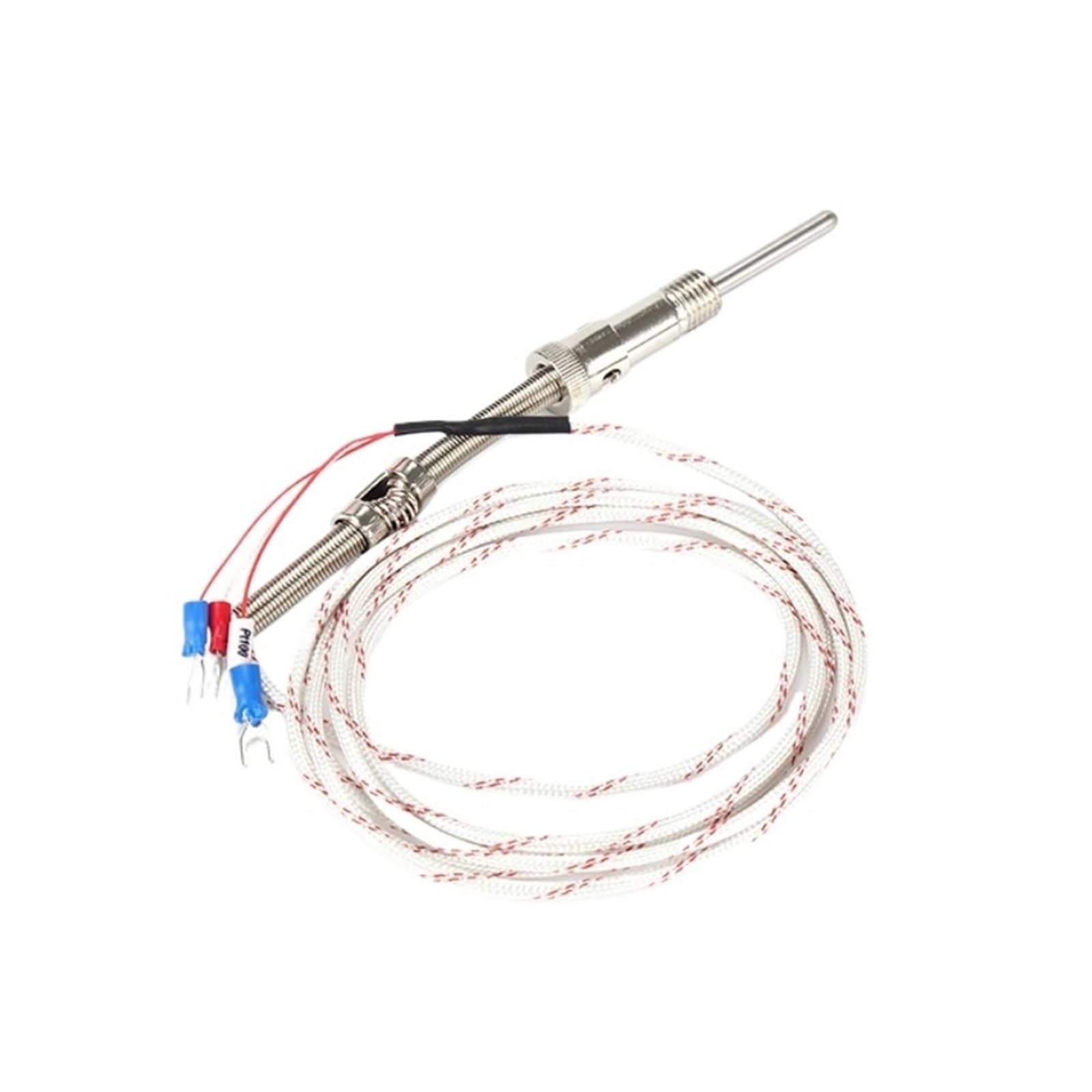 Druckfeder M12 PT100 Typ Mit 1M 2M 300CM 5M Draht Kabel Thermoelement Stecker Temperatur Sensor(PT100 5M M12)