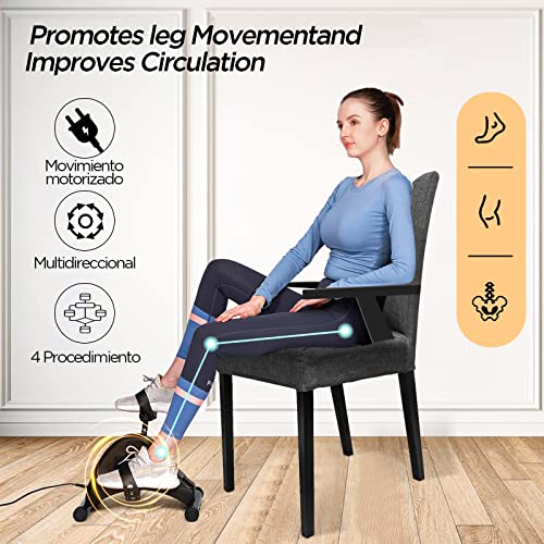 Mini Heimtrainer Elektro, Leisem Motor, 6 Geschwindigkeitsstufen, Senioren Rehabilitation Bein Bewegung Zuhause… – Bild 5