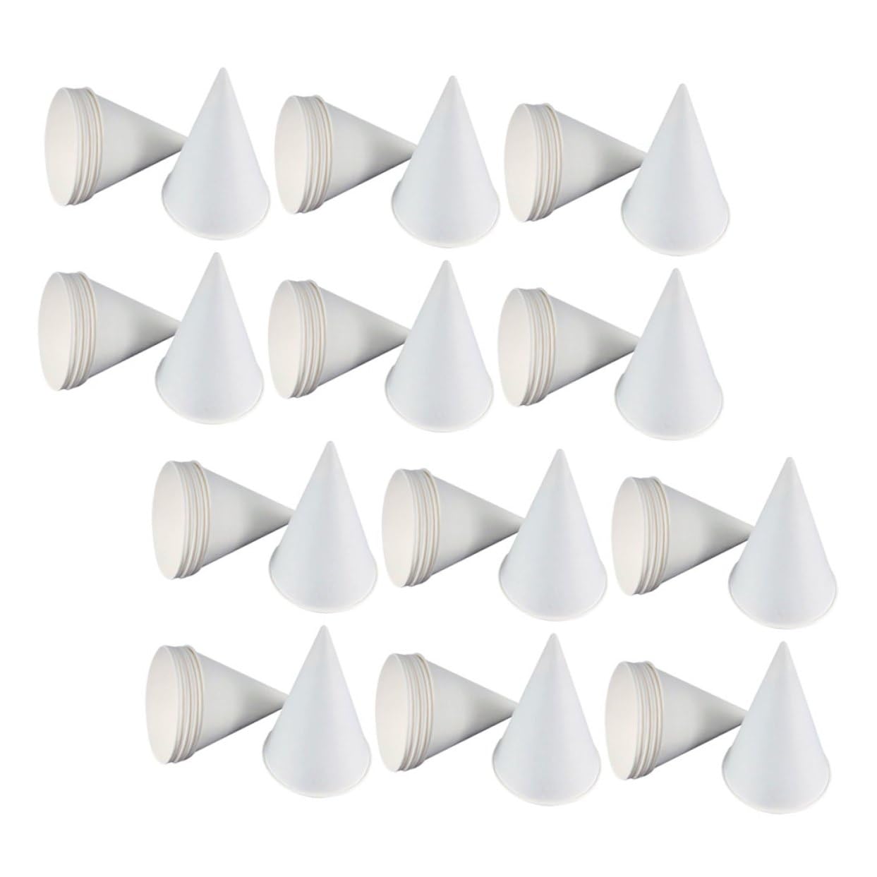 200 Piezas Unidades Vasos de Papel Cónicos para Postres y Helados Resistentes y Desechables para Fiestas y Reuniones Familiares