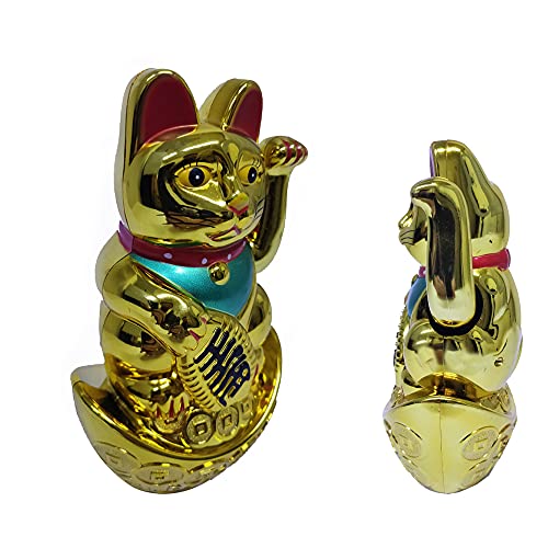 Gatinho Manekineko Sorte Balança Mão Gato Maneki Neko prosperidade dinheiro