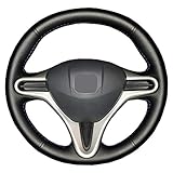 volante honda civic ep3 Este conjunto está hecho de cuero respetuoso con el medio ambiente y duradero, con mano de obra fina, sensación cómoda, transpiración y transpiración, mejor agarre.
