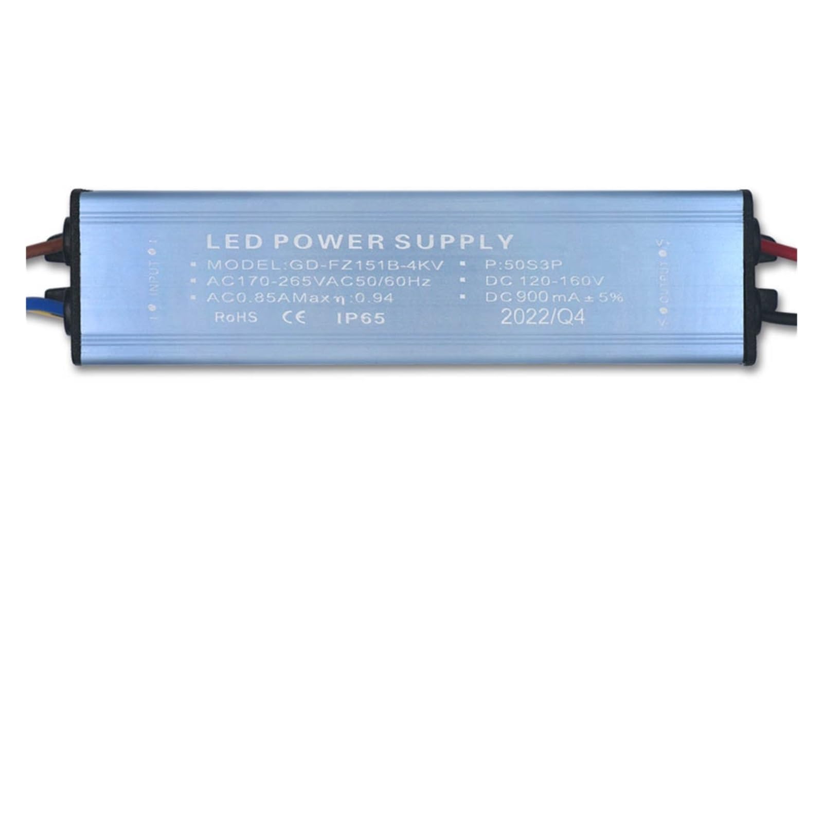 ZXAOMMBEA 30W 50W 100W 150W LED Driver 300mA 600mA 800mA 900mA Power Supply Constant Current Voltage Control Lighting Transformer(150W 900mADC120-160V)