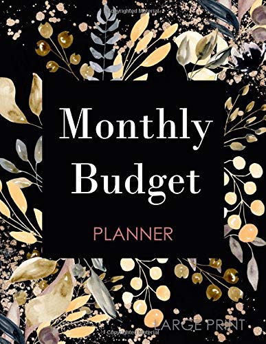 Monthly Budget Planner Large Print: Expenses & Bills Organizer for personal finance management : Yearly , Monthly , Weekly Planner & Undated Calendar